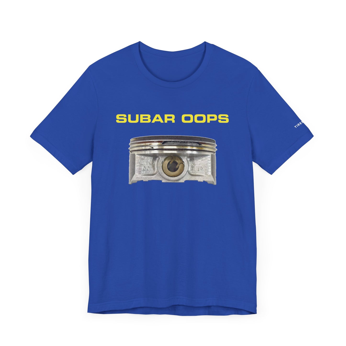 Subar OOPS Broken Ringland Tee Shirt (Rally Blue Motorsports Edition)