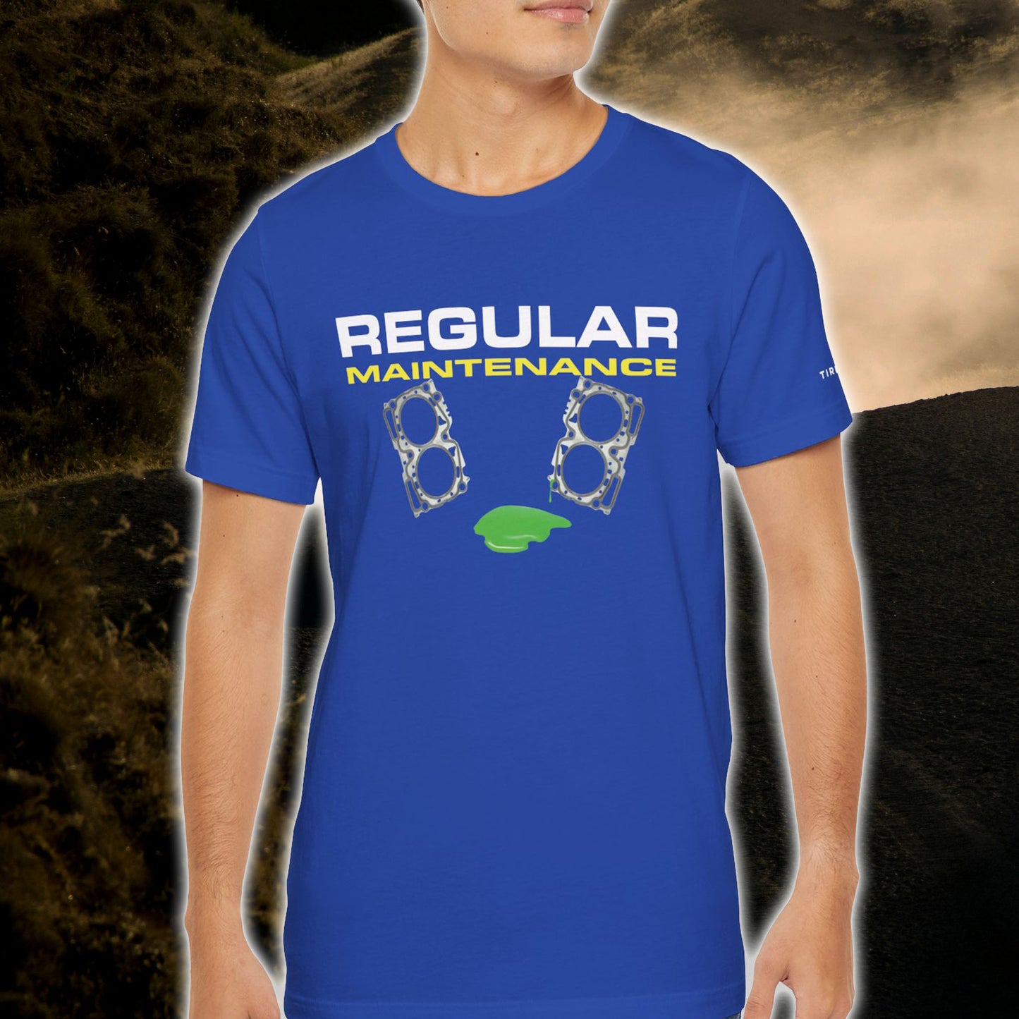 Regular Maintenance Head Gasket Tee Shirt (Motorsport Edition)