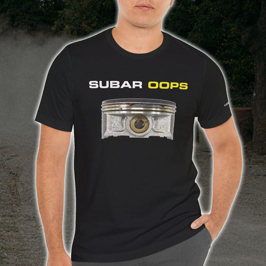 Subar OOPS Broken Ringland Tee Shirt (Front Graphic Motorsports Edition)